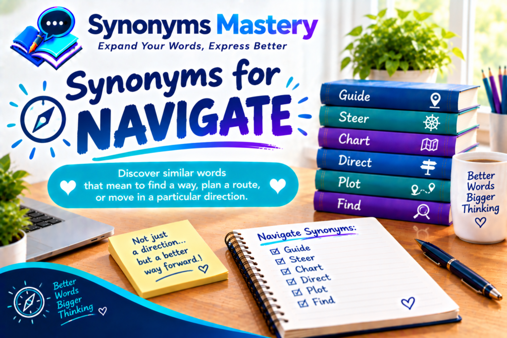 synonyms for navigate