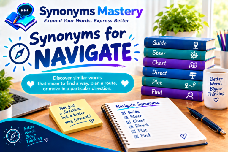 synonyms for navigate