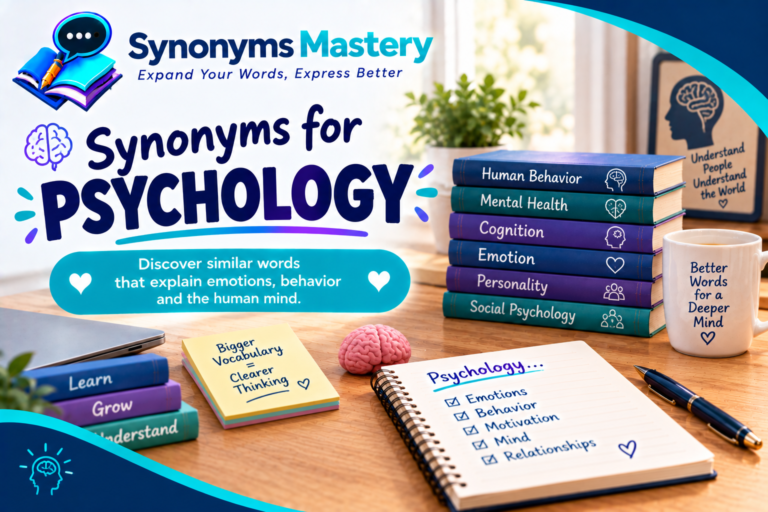 synonyms for psychology